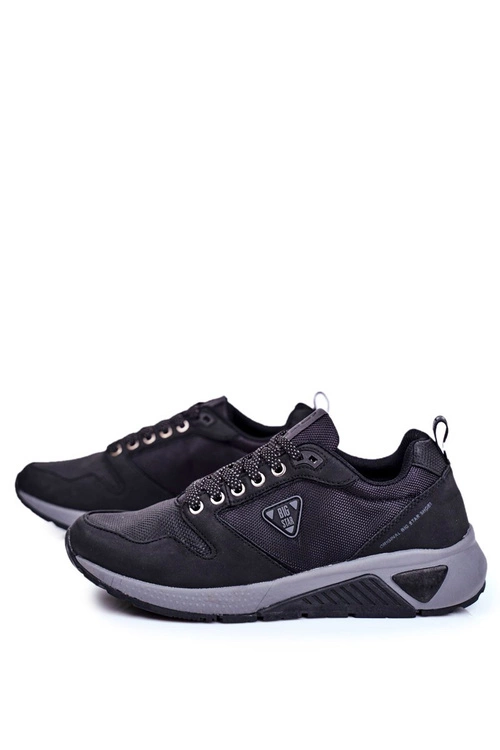 Sportowe Męskie Buty Sneakersy Big Star Czarne GG174350