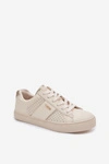 Sneakersy Damskie Ażurowe Big Star TT274292 Beżowe
