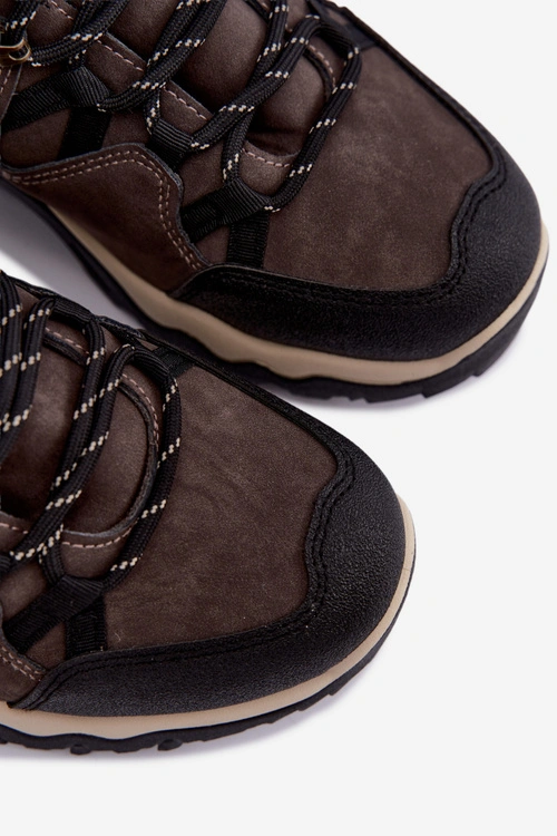 Buty Trekkingowe Męskie Big Star UU174183 HI-Poly System Ciemnobrązowe