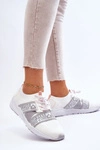 Damskie Sportowe Buty Memory Foam Big Star HH274355 Białe