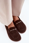 Mokasyny Barefoot Z Zamszu Zazoo 322 Czekoladowe