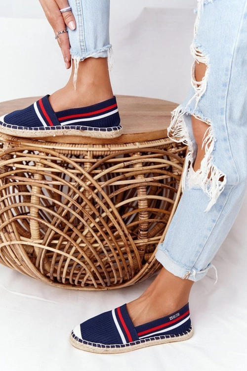 Espadryle Na Plecionej Podeszwie Big Star HH274483 Granatowe