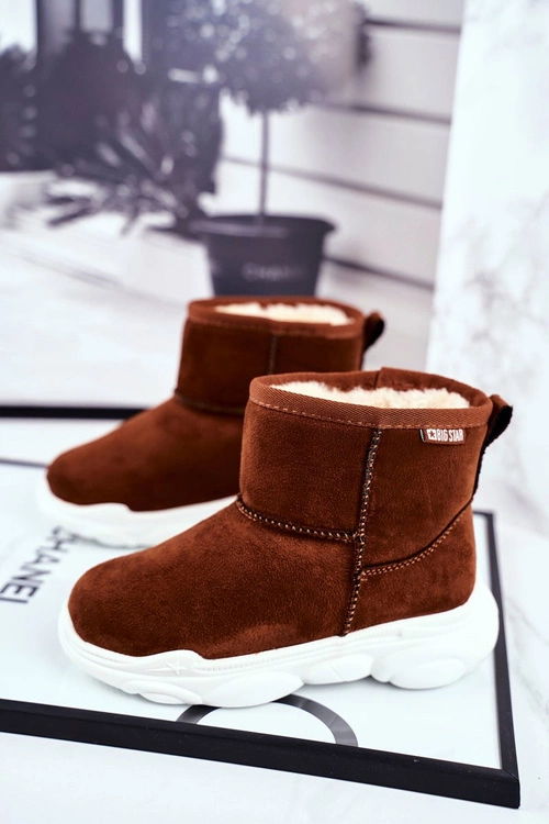 Dziecięce Botki Big Star Śniegowce Camel GG374086