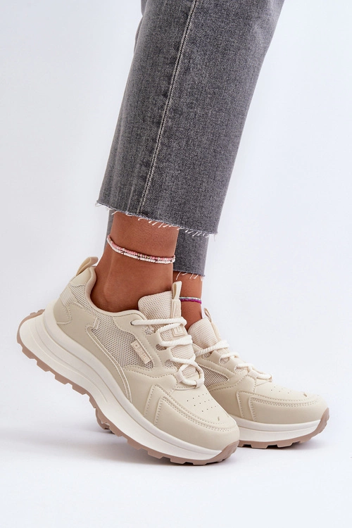 Sneakersy Damskie HI-POLY SYSTEM Big Star NN274A105 Beżowe