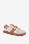 Skórzane Zamszowe Sneakersy Damskie Big Star TT274725 Beżowe