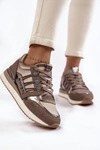 Damskie Modne Buty Sportowe Big Star KK274112 Ciemnoszare