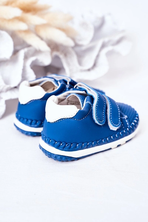 Dziecięce Skórzane Sportowe Buty Niebieskie Billie