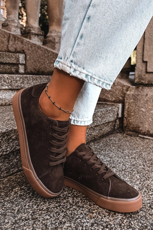 Sneakersy Damskie Big Star UU274243 Czekoladowe
