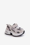 Dziecięce Buty Sportowe Sneakersy Na Rzep Szare Rulagia