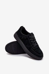 Męskie Sneakersy Na Platformie Zamszowe Big Star OO174012 Czarne