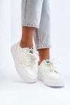 Damskie Sneakersy Eko Skórzane Białe Avanalis
