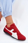 Sneakersy Damskie Czerwone Maple