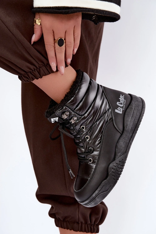 Sznurowane Śniegowce Trapery Lee Cooper LCJ-44-4562 Czarne