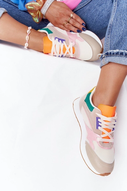 Damskie Sportowe Buty Sneakersy Beżowe After Hours