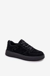 Męskie Sneakersy Na Platformie Zamszowe Big Star OO174012 Czarne
