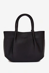Flora&Co Torebka Shopper Skórzana Czarna Fleece