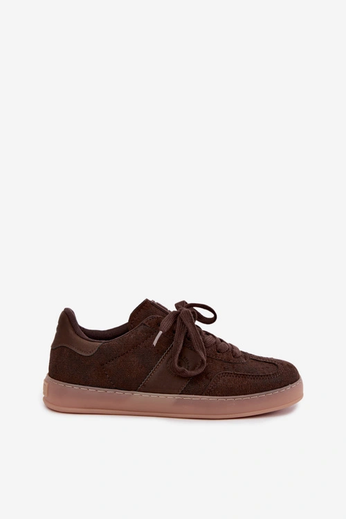 Sneakersy Damskie Big Star UU274397 Czekoladowe