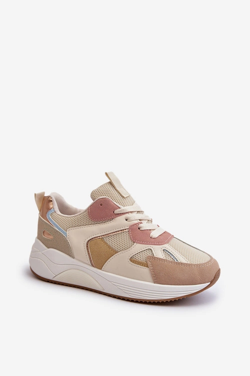 Sneakersy Damskie Na Platformie Multikolor Lenivia