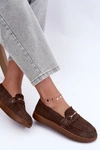 Mokasyny Barefoot Z Zamszu Zazoo 2016 Brązowe