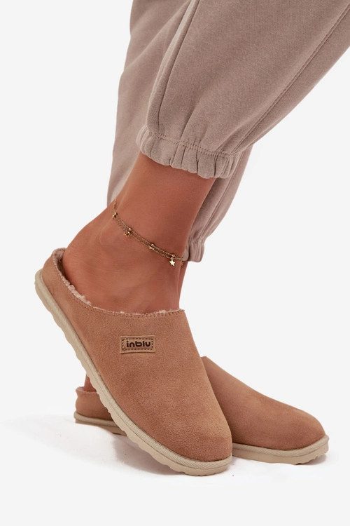 Kapcie Damskie Obuwie Domowe Inblu CS000045 Camel