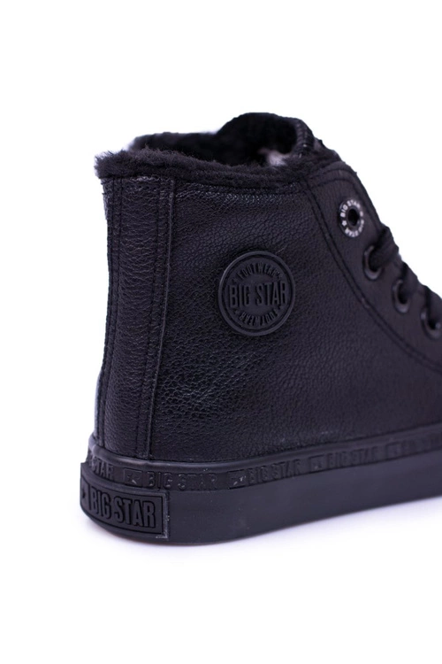 Big Star Dziecięce Wysokie Czarne Trampki Sneakersy BB374141