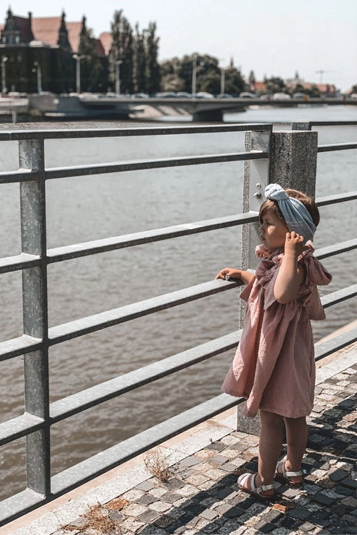 Dziecięce Błyszczące Sandały Srebrne Natalie