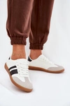 Niskie Sneakersy Damskie Z Eko Skóry Białe Nonalorin