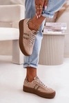 Zazoo N1068S4 Damskie Zamszowe Sneakersy Na Platformie Panterka Różowe