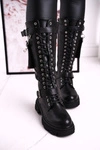 Damskie Ocieplane Kozaki Z Odpinaną Nerką Czarne Brooklyn