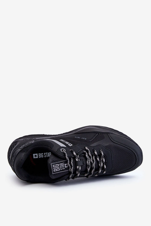 Męskie Lekkie Sneakersy Memory Foam System Big Star LL174150 Czarne