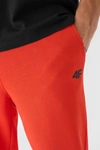 Męskie Spodnie Dresowe Joggery 4FWMM00TTROM0942-60S Czerwone