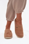 Kapcie Damskie Obuwie Domowe Inblu CS000045 Camel