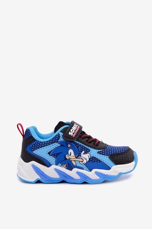 Sneakersy Dla Chłopca Sonic Ze Świecącą Podeszwą 8702946 Granatowe