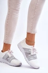 Damskie Sportowe Buty Memory Foam Big Star HH274355 Białe