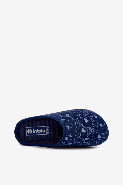 Kapcie Damskie Ze Wzorem Inblu ET000041 Granatowe