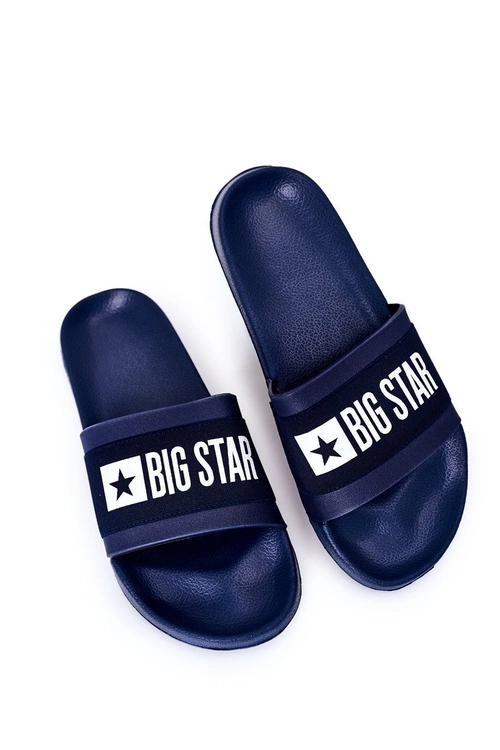 Męskie Klapki Big Star HH174833 Granatowe