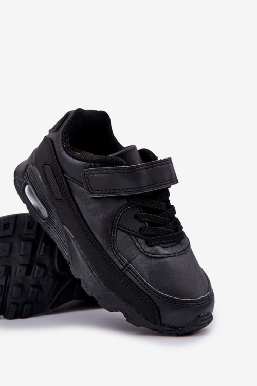 Sneakersy Dziecięce Na Rzep Czarne Krissandra