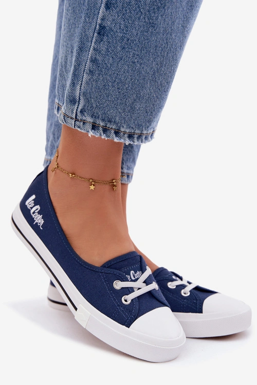 Tenisówki Trampki Damskie Lee Cooper LCW-26-31-4355 Granatowe
