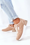 Sportowe Buty Sneakersy Beżowe Friday