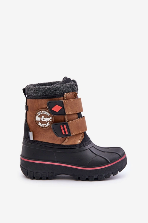 Śniegowce Dziecięce Na Rzepy Lee Cooper LCJ-24-44-2864K Camel