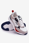 Męskie Buty Sportowe Memory Foam Big Star LL174235 Biało-Szare