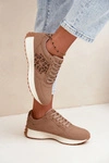 Sneakersy Damskie LOTTO 2401931U CALENTO Brązowe Panterka