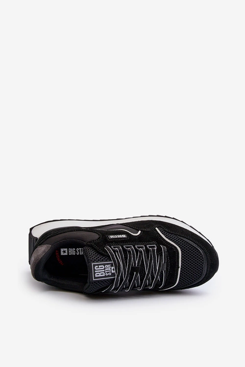 Sneakersy Męskie Big Star NN174321 Memory Foam System Czarne