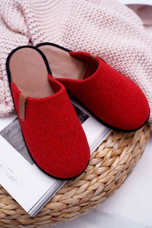 Papcie Damskie Domowe Big Star Czerwone D267865A