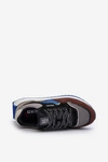 Sneakersy Męskie Big Star NN174322 Memory Foam System Brązowo-Czarne