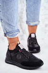 Sportowe Damskie Buty Sneakersy Cross Jeans Czarne GG2R4046C