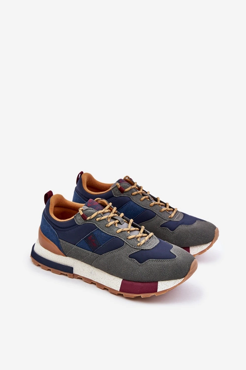 Ocieplane Sneakersy Męskie Lee Cooper LCJ-24-03-3006 Szare