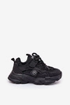 Sneakersy Dziecięce Na Platformie Czarne Hanomess