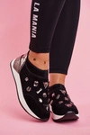 Sportowe Damskie Buty Z Kryształami Czarne Todo