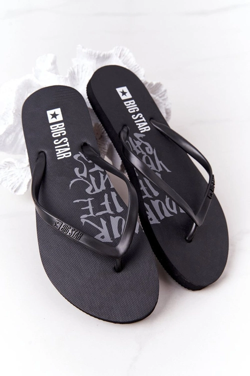 Damskie Klapki Japonki Big Star FF274A309 Czarne